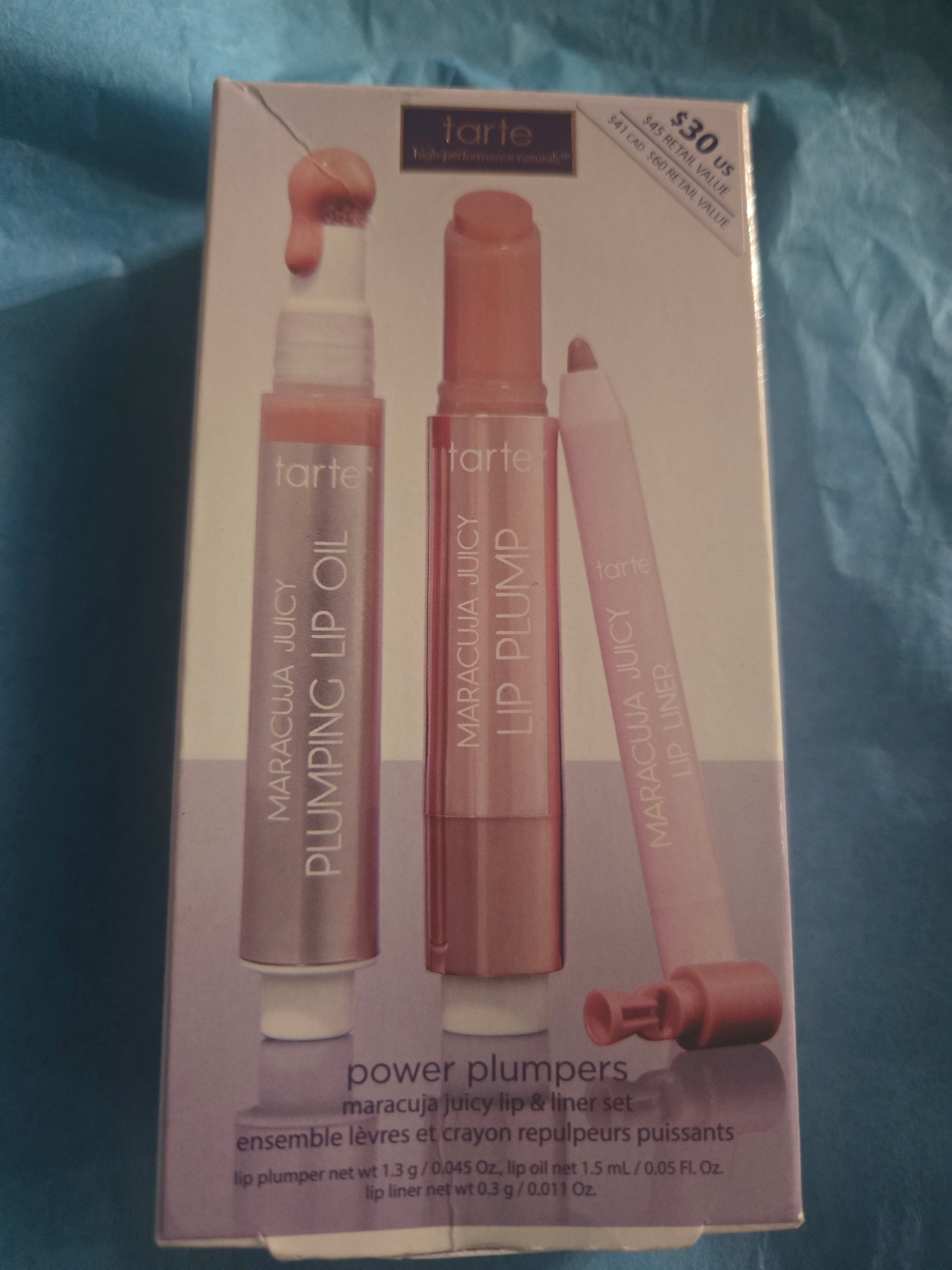 Tart power plumper set with plumping lip oil gloss and liner